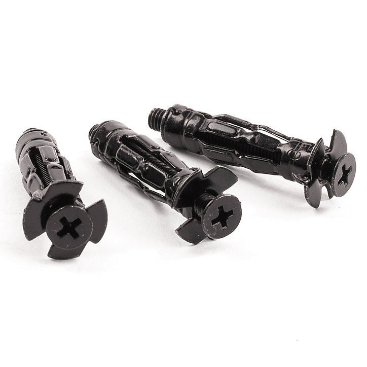 Cheville d'expansion Scell It noir M5x37 + vis tête fraisée, 12 pièces