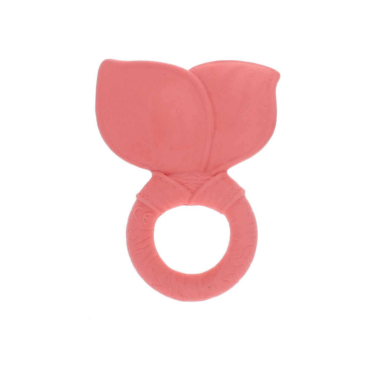 Anneau de dentition nœud ruban rose Amande