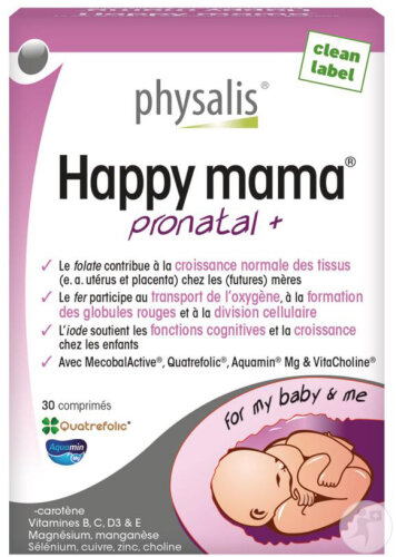 Physalis Happy Mama Pronatal+ 30 Comprimés