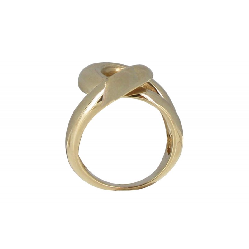 Bague Plaqué Or Entrelacée