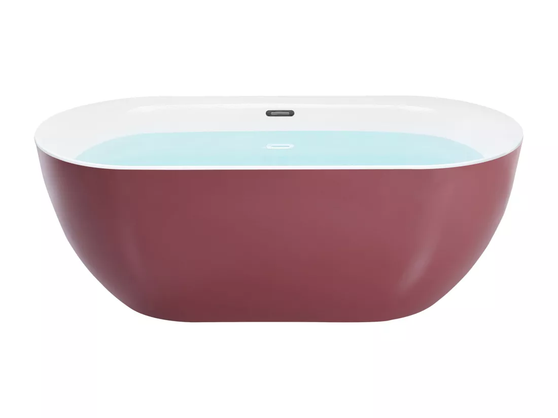 Baignoire îlot rouge bordeaux 170 x 80 cm CARRERA