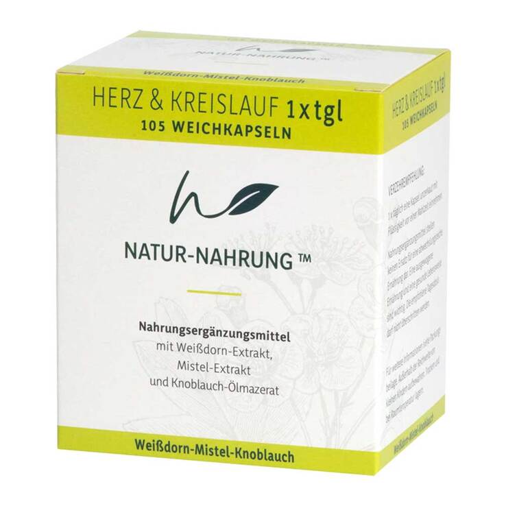 Natur-Nahrung Herz & Kreislauf 1x tgl.Weichkapseln, 105 St