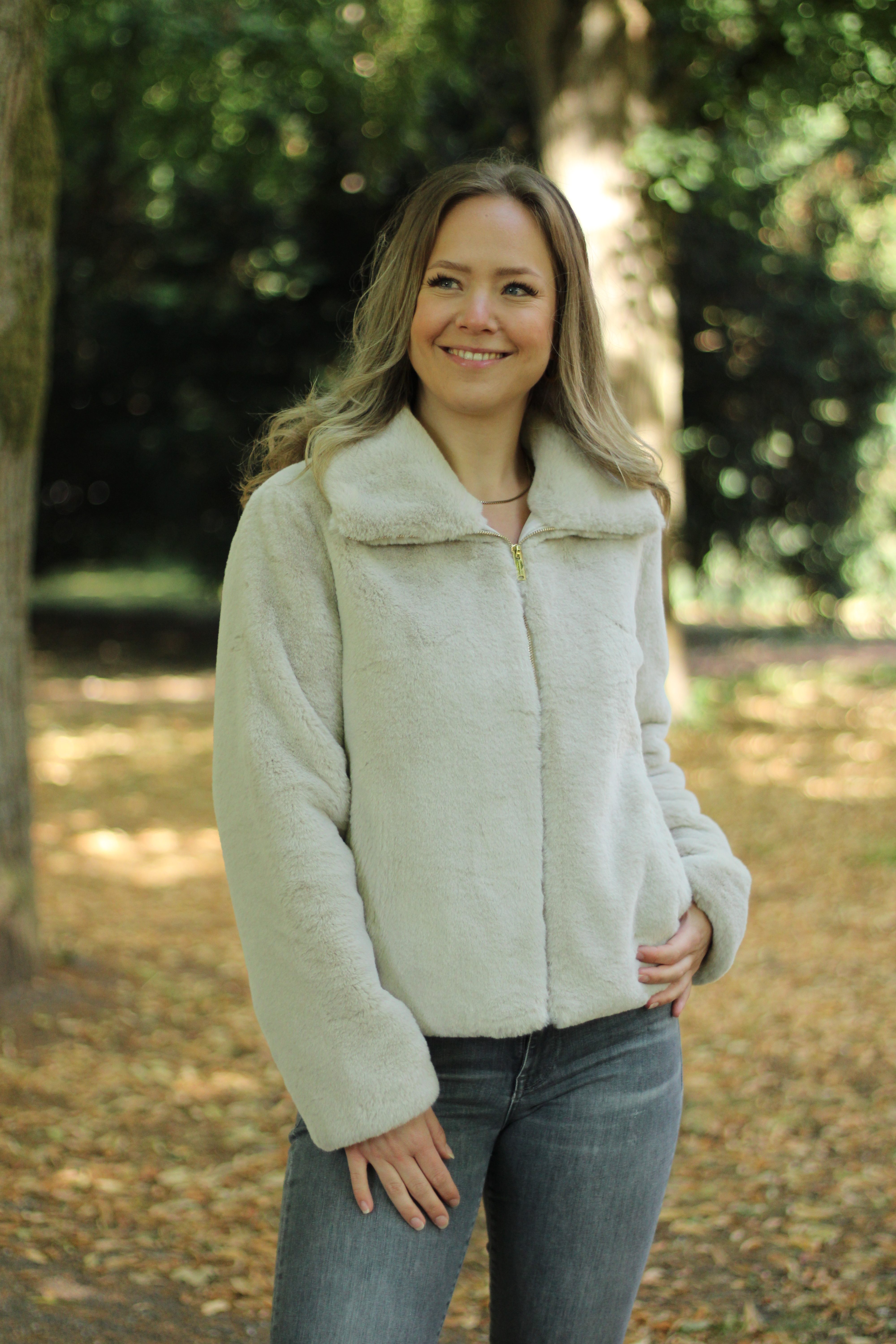 Rino & Pelle - Sallie Faux Fur Jacket - Birch