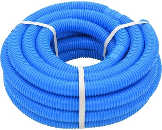 Zwembadslang 38 mm blauw 3 meter