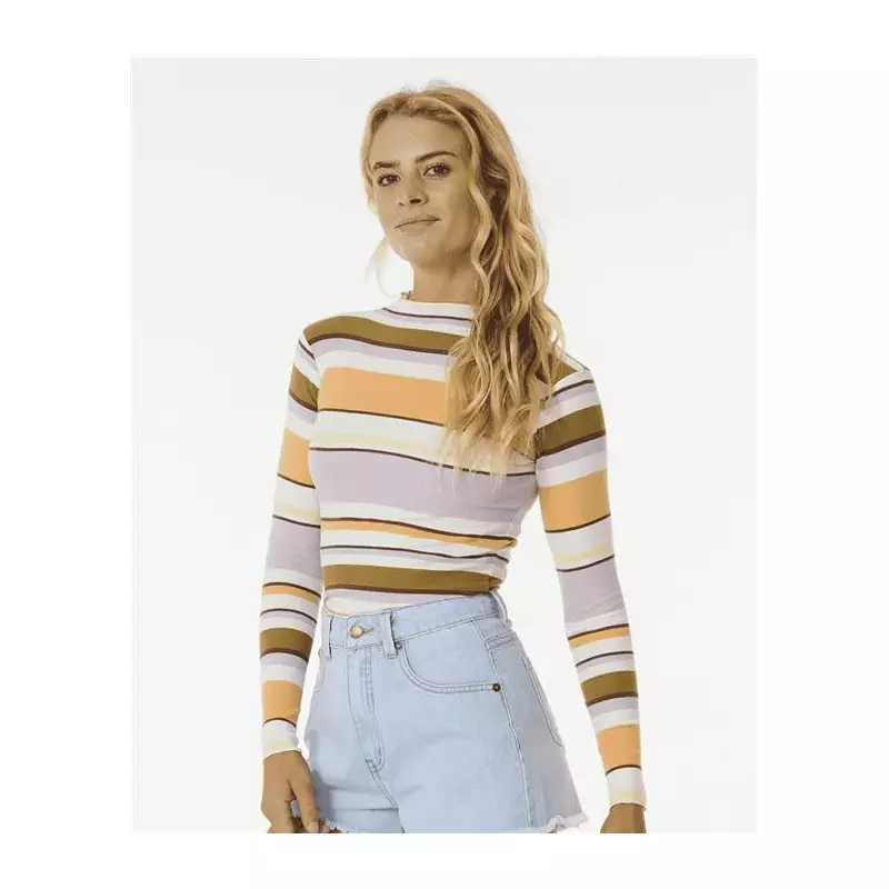 Teeshirt femme RIPCURL Sunrise Session Rib L/S Tee Multico