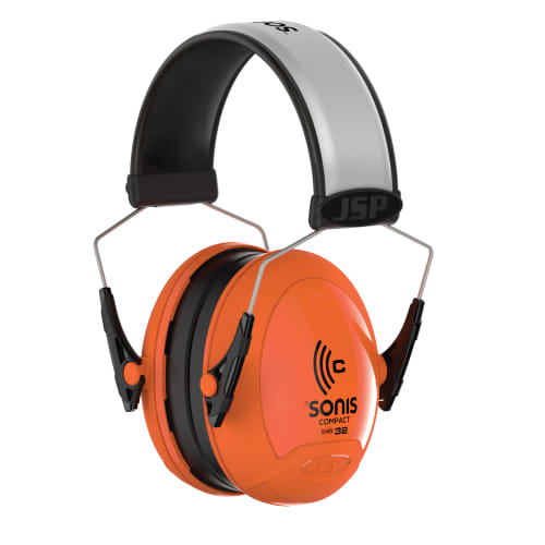 Casque antibruit JSP Sonis® Compact, haute visibilité, SNR32dB, Orange