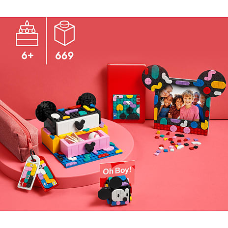 LEGO® DOTS Disney Mickey Mouse og Minnie Mouse skolestart-projektæske 41964