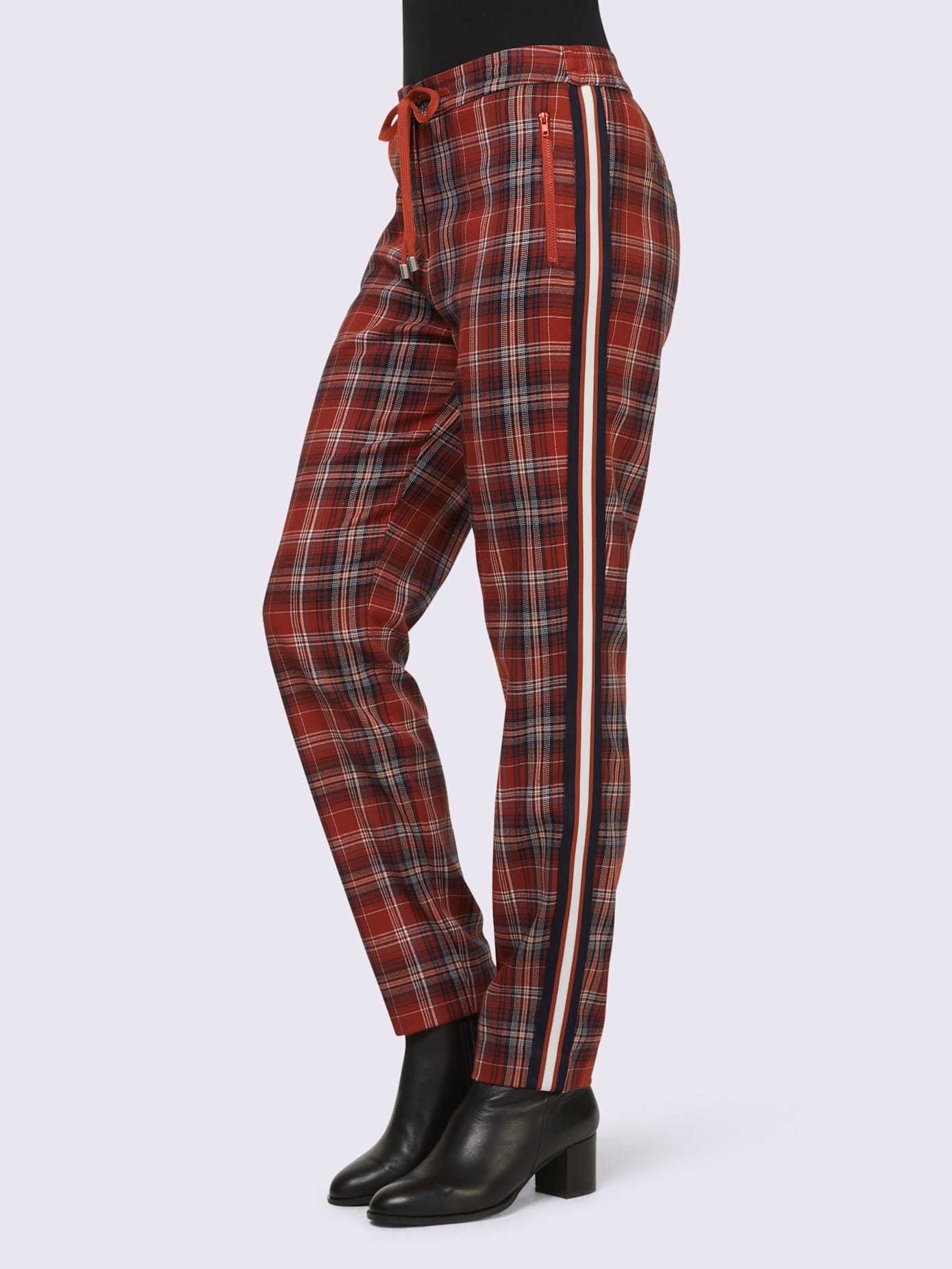Pantalon motif à carreaux