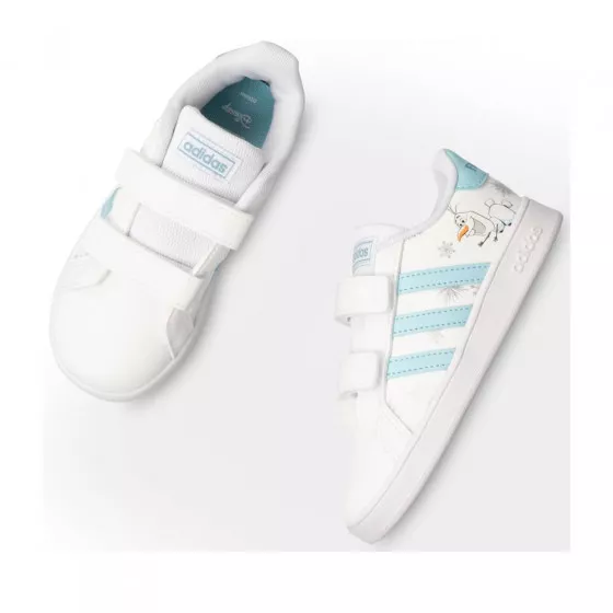 Baskets BLANCHES ADIDAS Grand Court Frozen