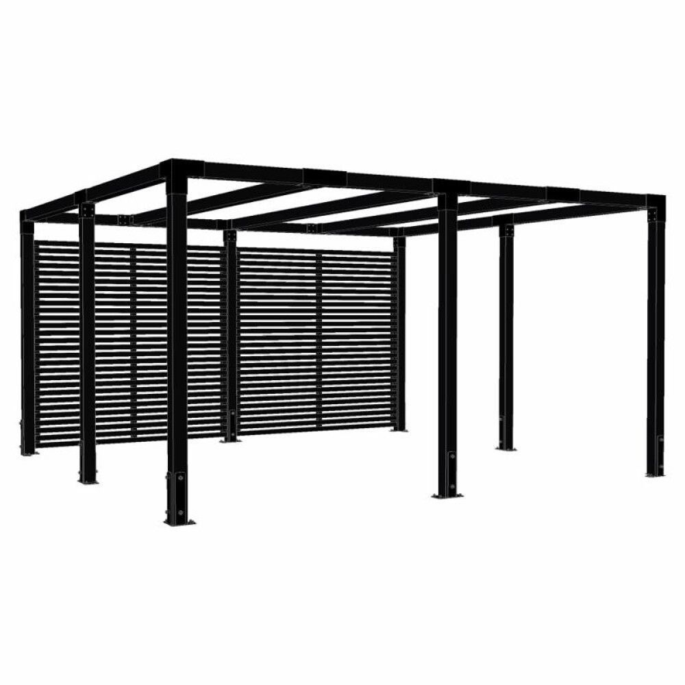 PERGOLA PLUS CUBIC 387X387CM INKL. TOKYO GJERDE SVART