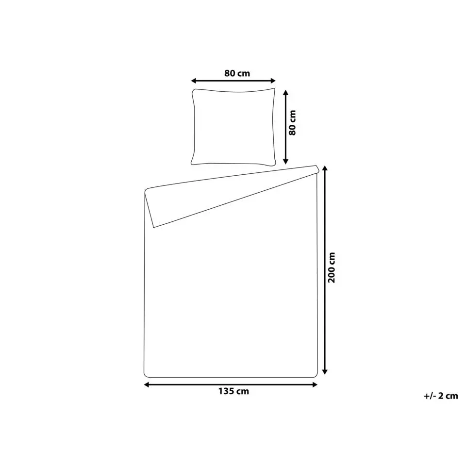 WALLINGFORD 200 - Beddengoed - Blauw - 135 x 200 cm - Katoen