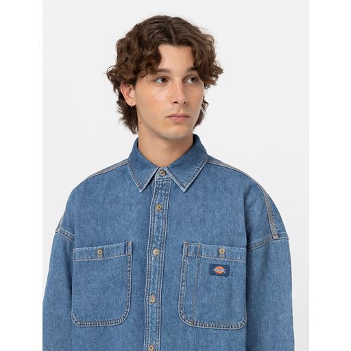 Dickies Houston Skjorte, Classic Blue, XXL