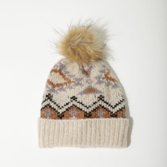 Veritas-Muts jacquard pompom