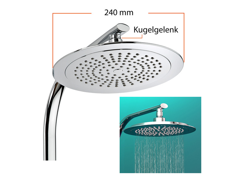 Regendouchekop Stiloval