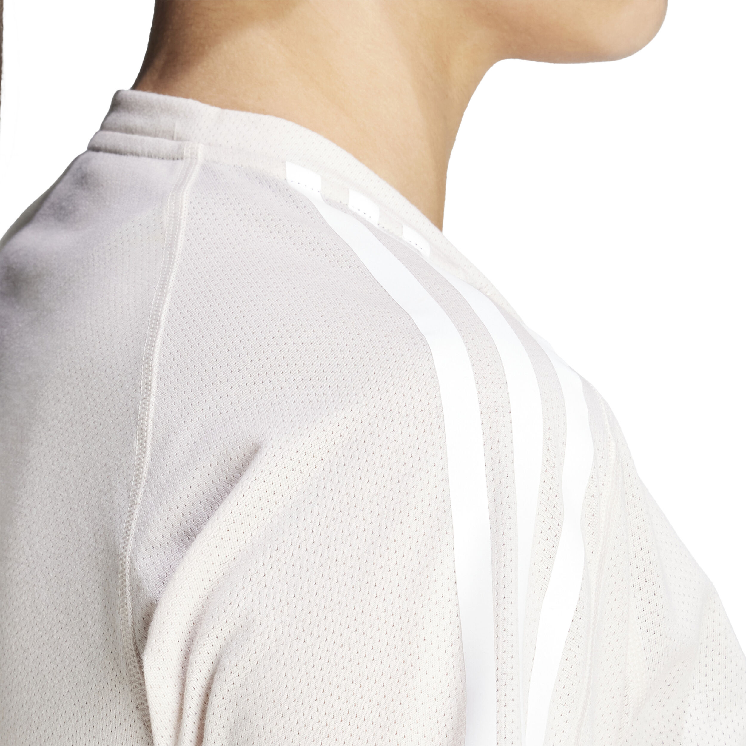 adidas Own The Run E 3S Tee Maillot De Course Femmes - Crème