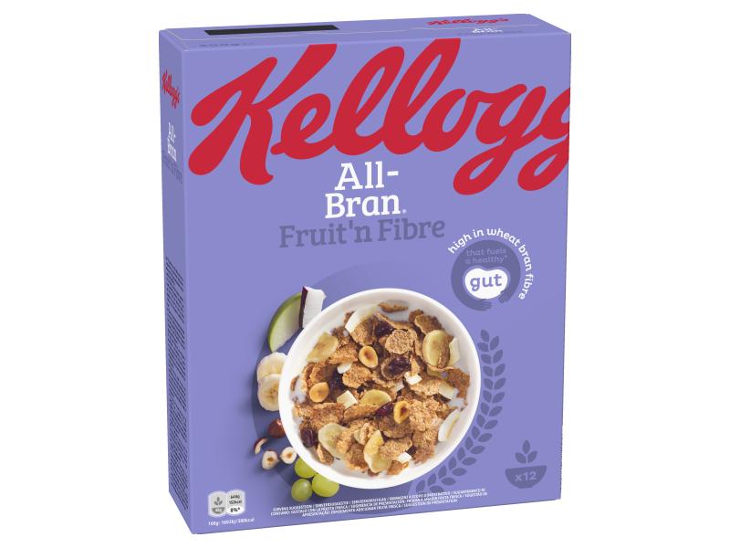 Kellogg's Cerealien All Bran Fruit n`Fibre 500 g Weizen-Vollkornflakes mit Früchten und Nüssen