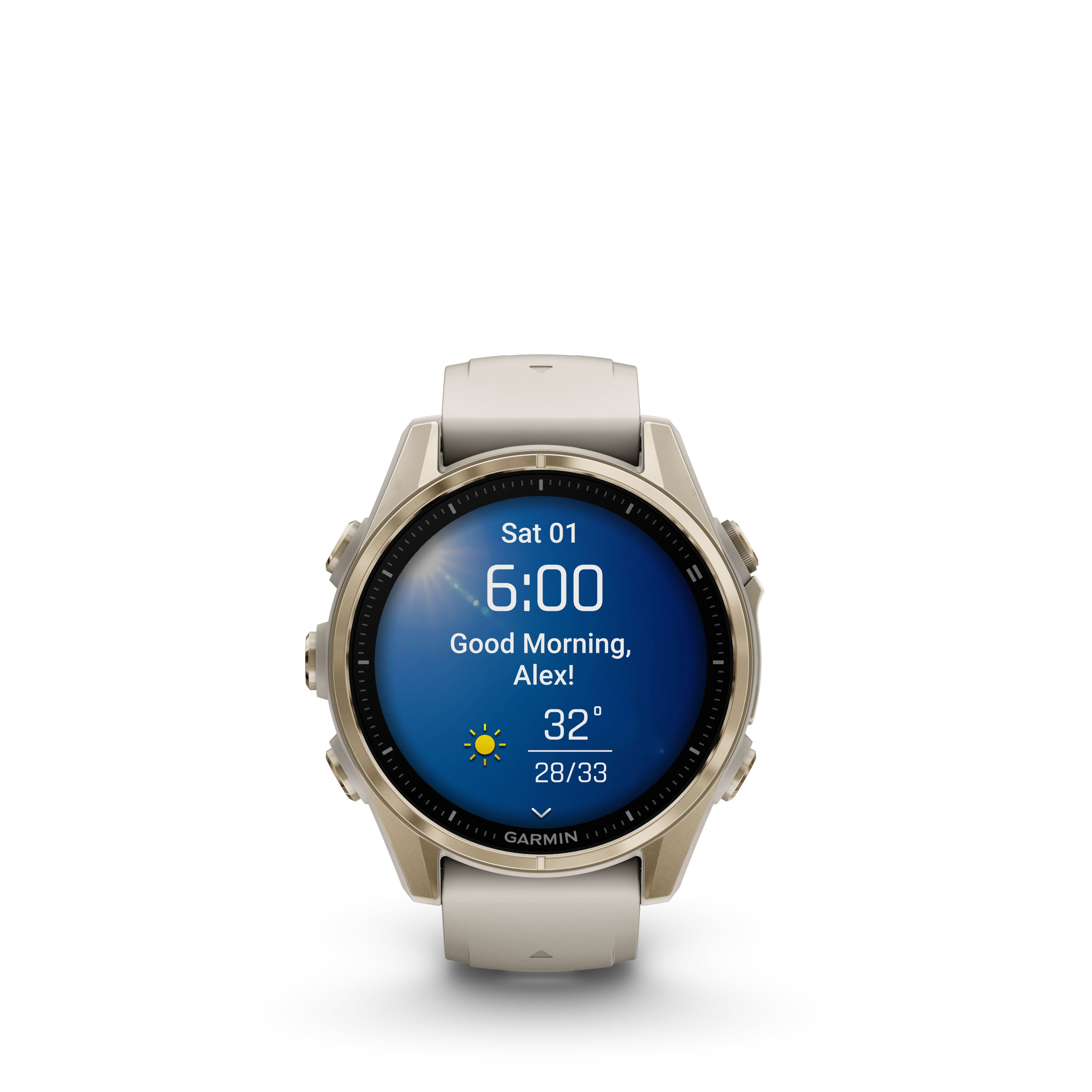 Garmin Fenix 8 43mm Amoled Sapphire Soft Gold/Sand
