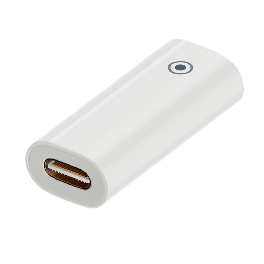 USB C auf Lightning Adapter Konverter Kupplung für Apple Pencil (1. Generation) - Weiss