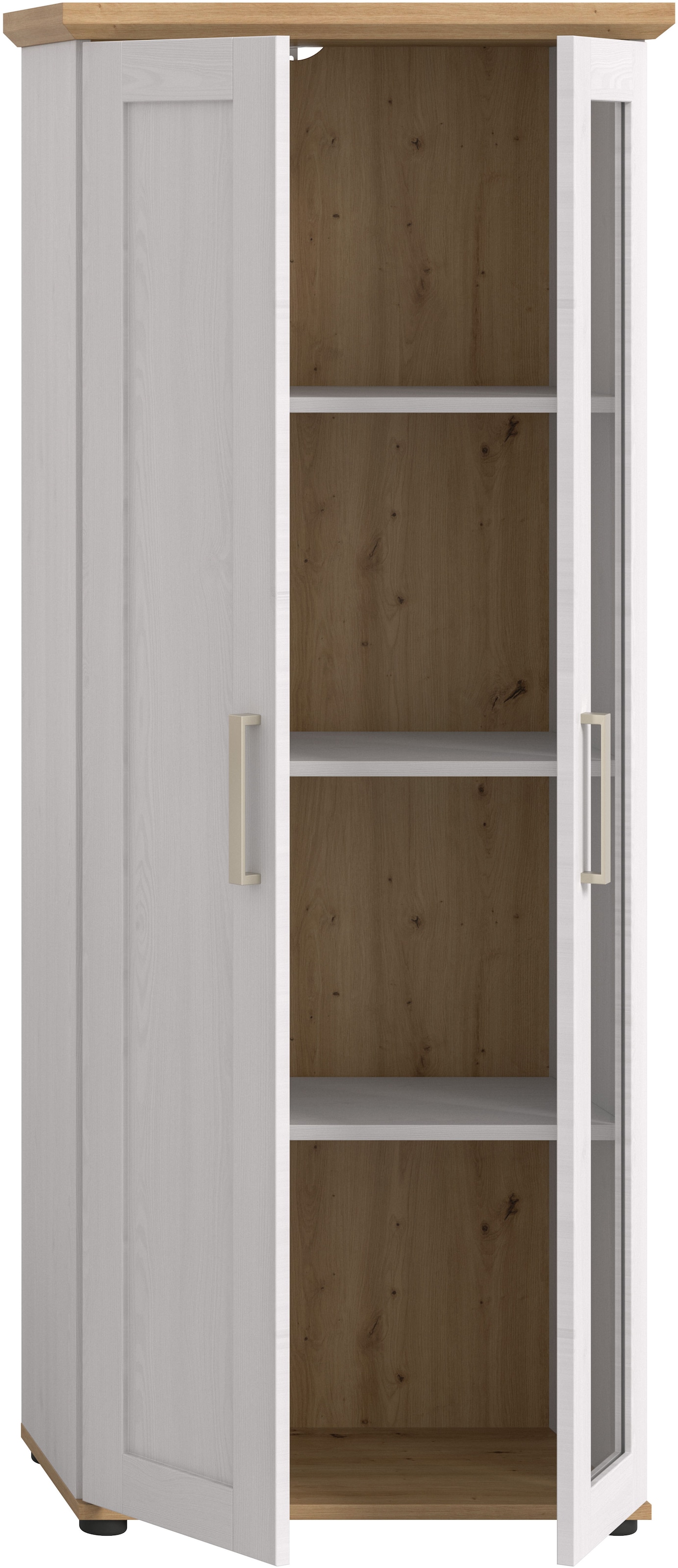 Home affaire Vitrine »Cosenza, Höhe 161 cm, 2 Türen, 4 Fächer« 1 Stk. tlg. Vitrine, Höhe 161 cm, Wohnzimmer, Esszimmer
