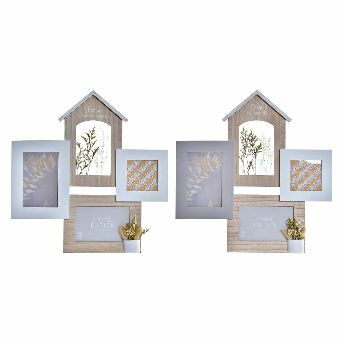 DKD Home Decor Cadre photo - Naturel