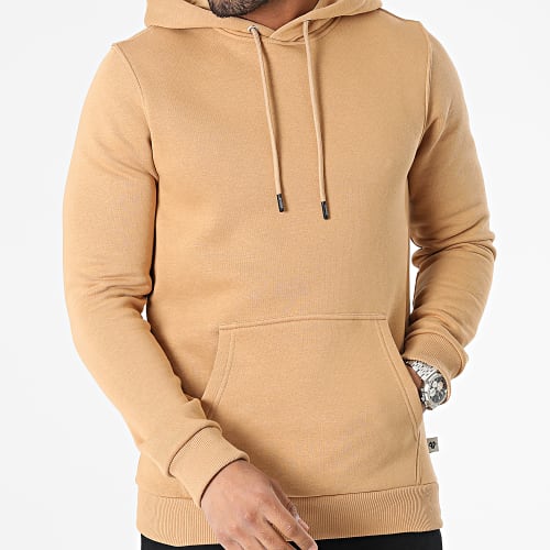 Sweat Capuche Beige Foncé