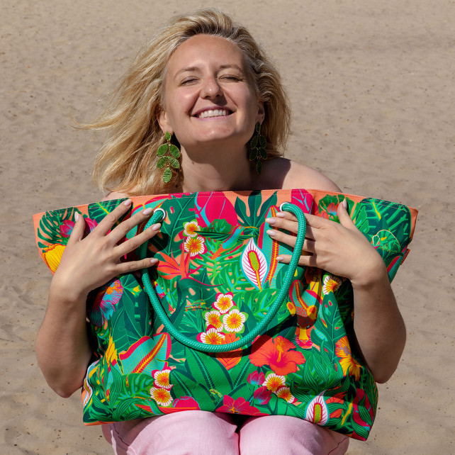 Très grand cabas de plage - Beach Bag