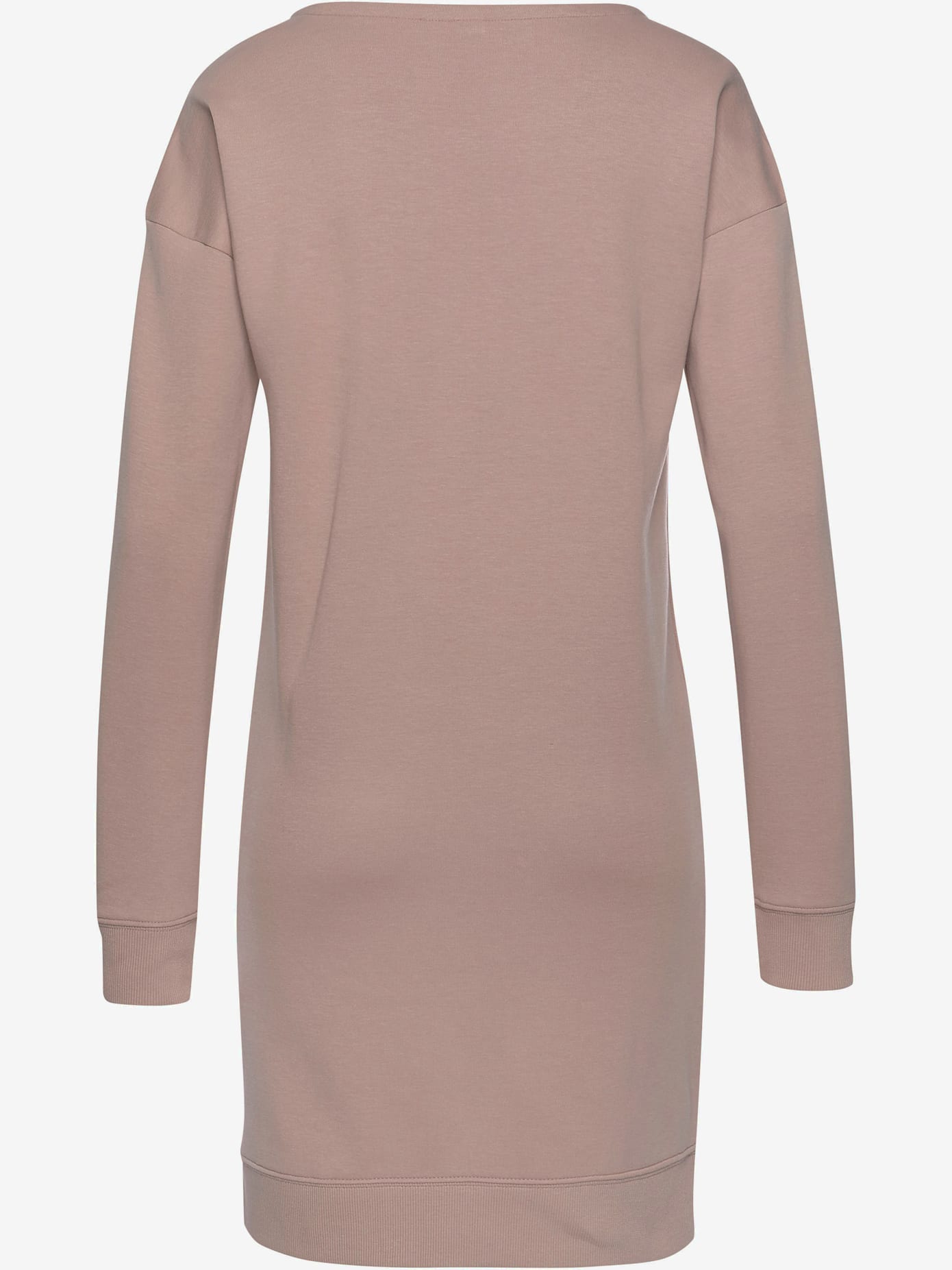 Robe en matière sweat robe d'intérieur sportive avec grand imprimé logo