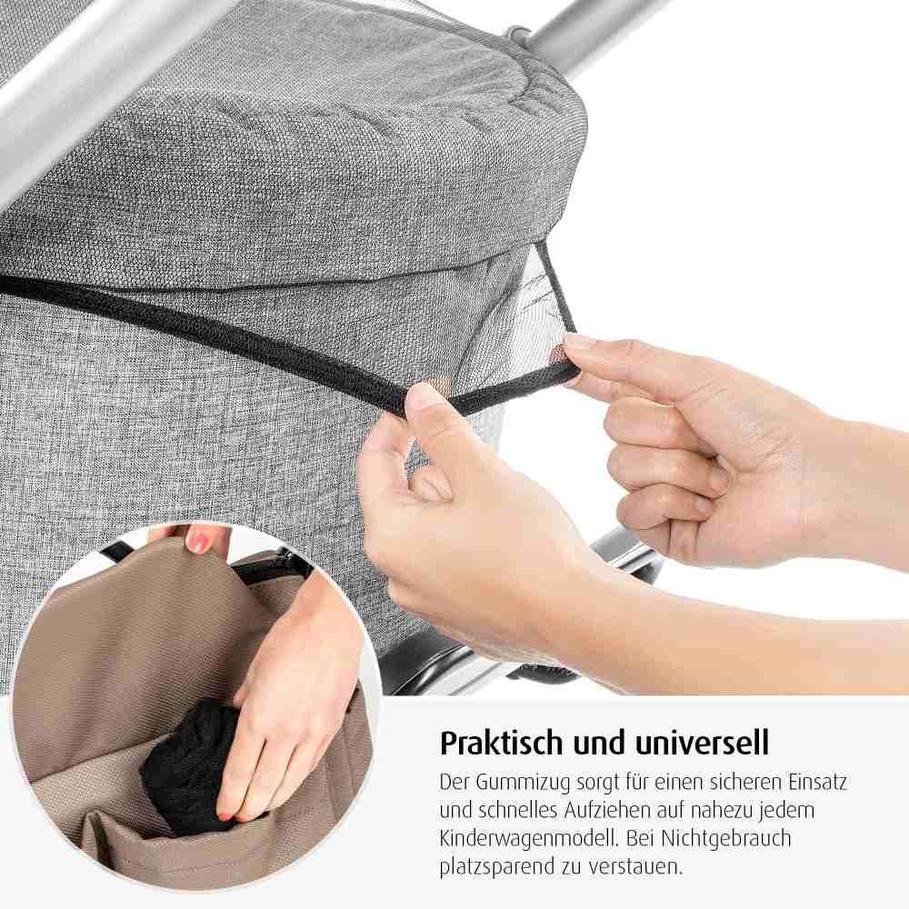 reer BiteSafe Insektenschutz für Kinderwagen, schwarz