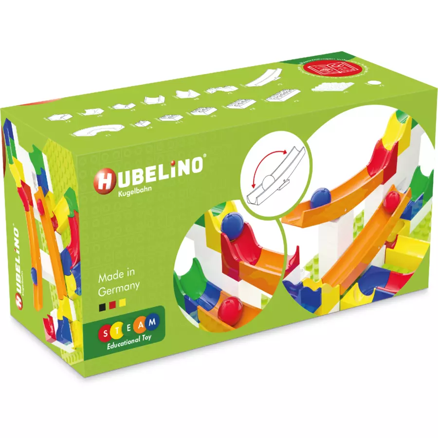 HUBELINO® Kugelbahn Wippe Erweiterung, 45-teilig