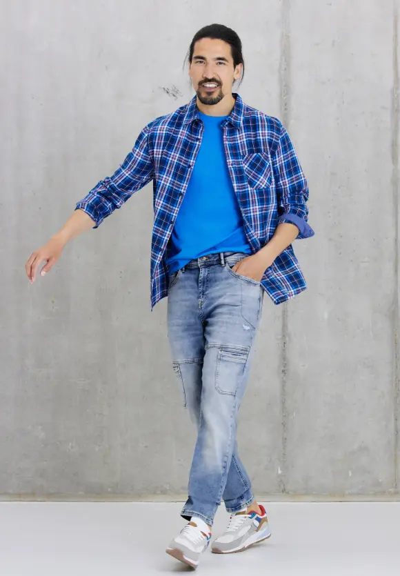 Regular Fit Jeans - light blue vintage wash