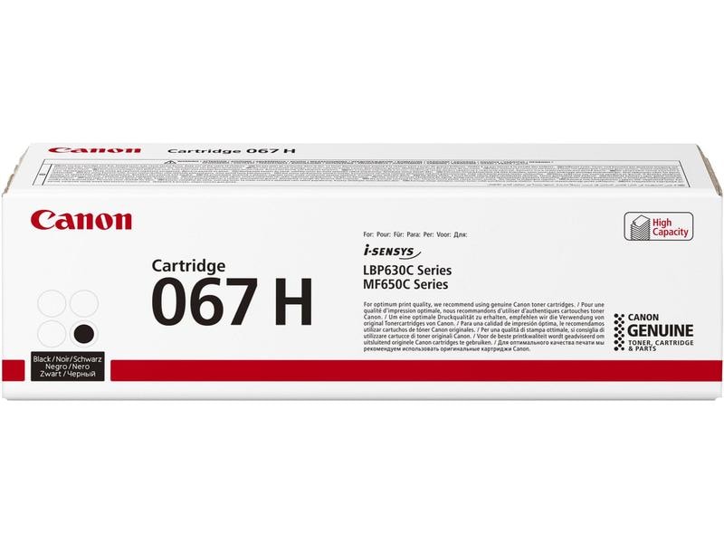 Canon Toner 067H / 5106C002 Black Druckerpatrone, Schwarz