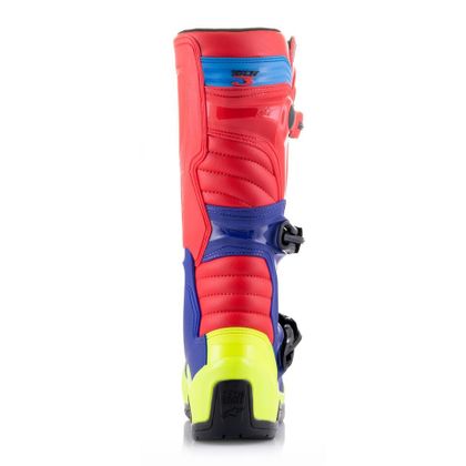 Bottes cross Alpinestars TECH 3 - BRIGHT RED / DARK BLUE / YELLOW FLUO 2023 - Rouge / Bleu