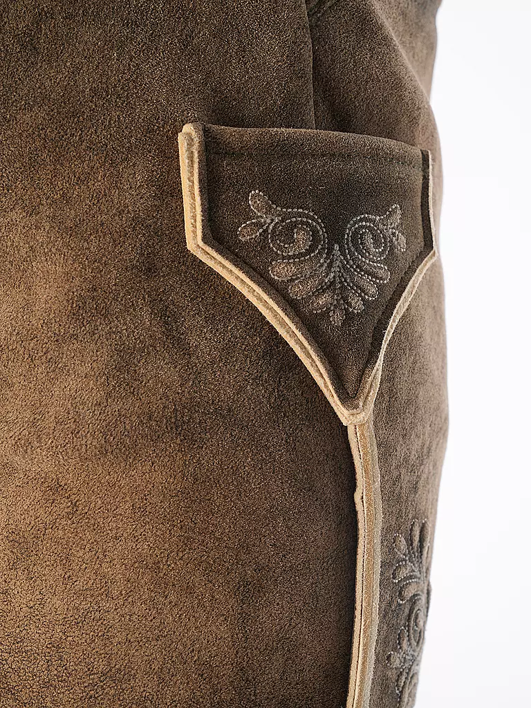 BECKERT Lederhose braun