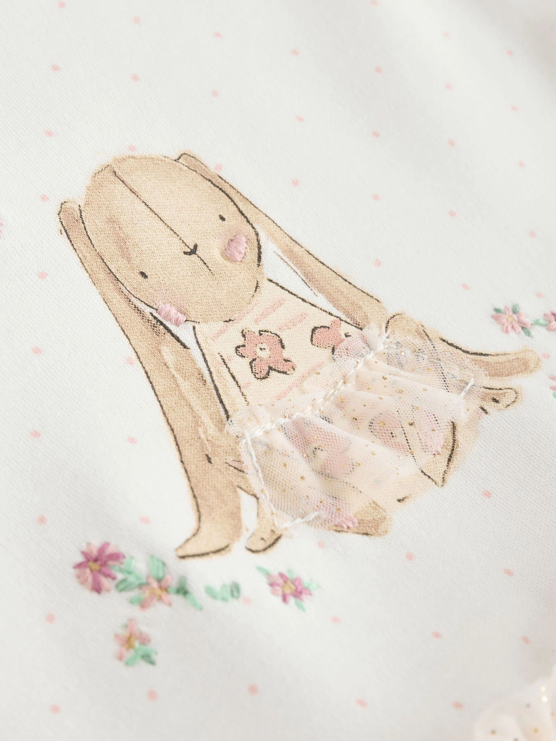 Ecru konijnen tutu - Baby-pyjama (0mnd-2jr)