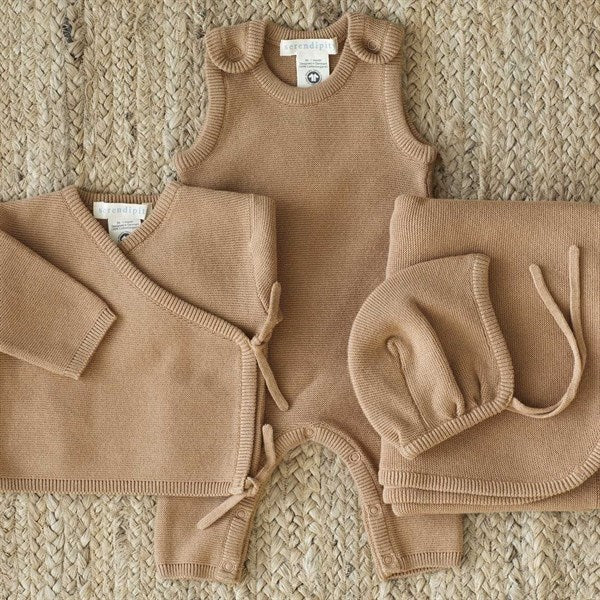 Newborn Tan Set In Tote Bag - Serendipity
