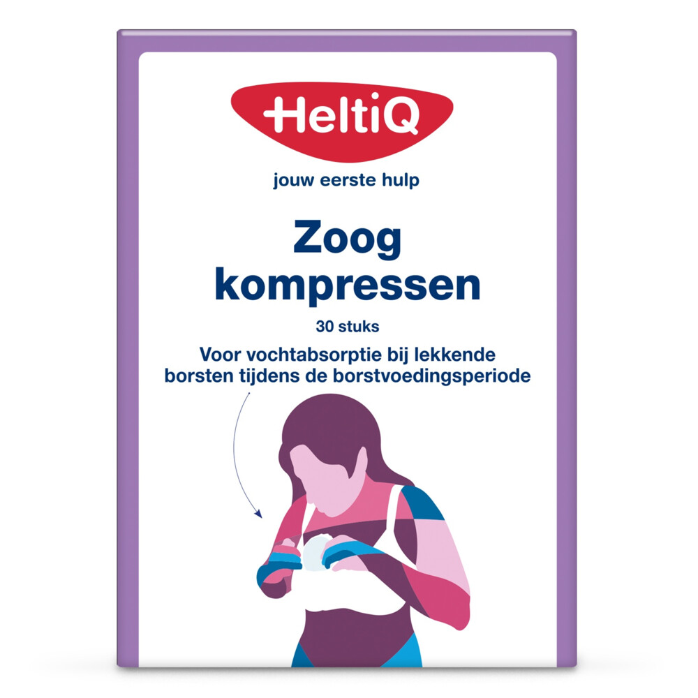 HeltiQ Zoogkompressen Wit30 stuks