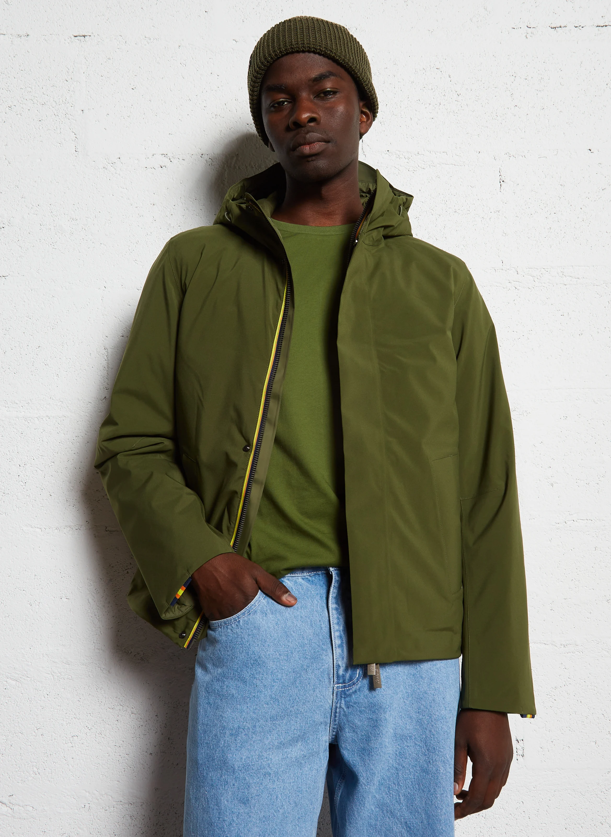 JACKEN BONDED PADDED - Parka à capuche | Vert