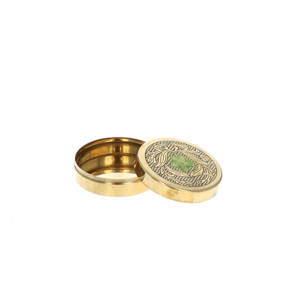 Boite dorée et verte Atelier jasmin