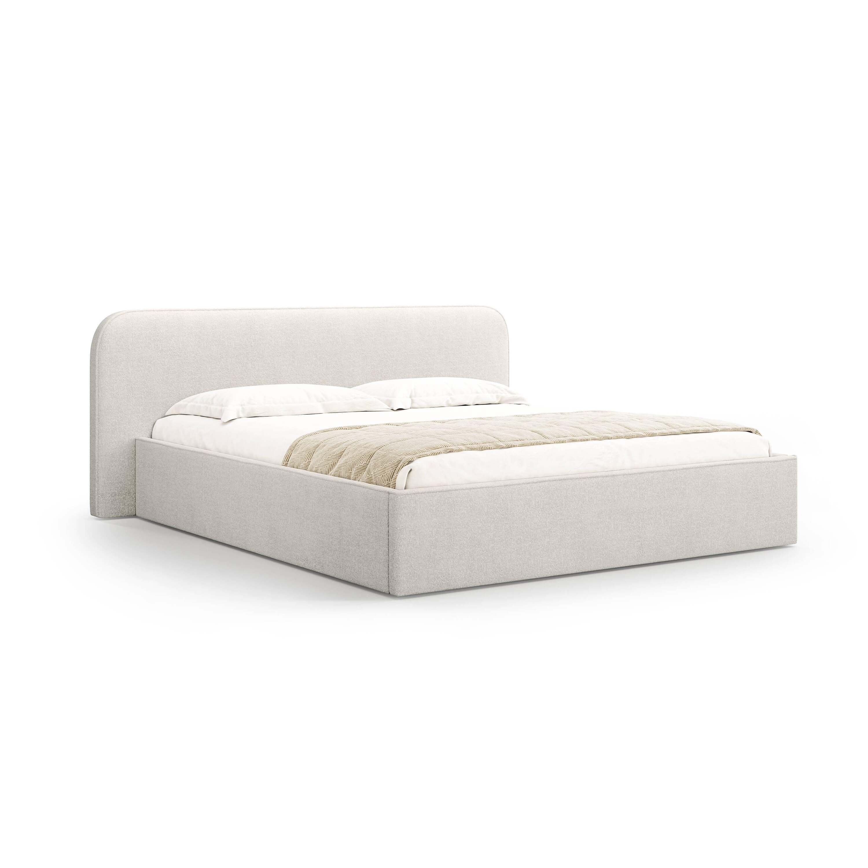 Micadoni Bedframe met opbergvak Elizabeth 180x200 bouclé