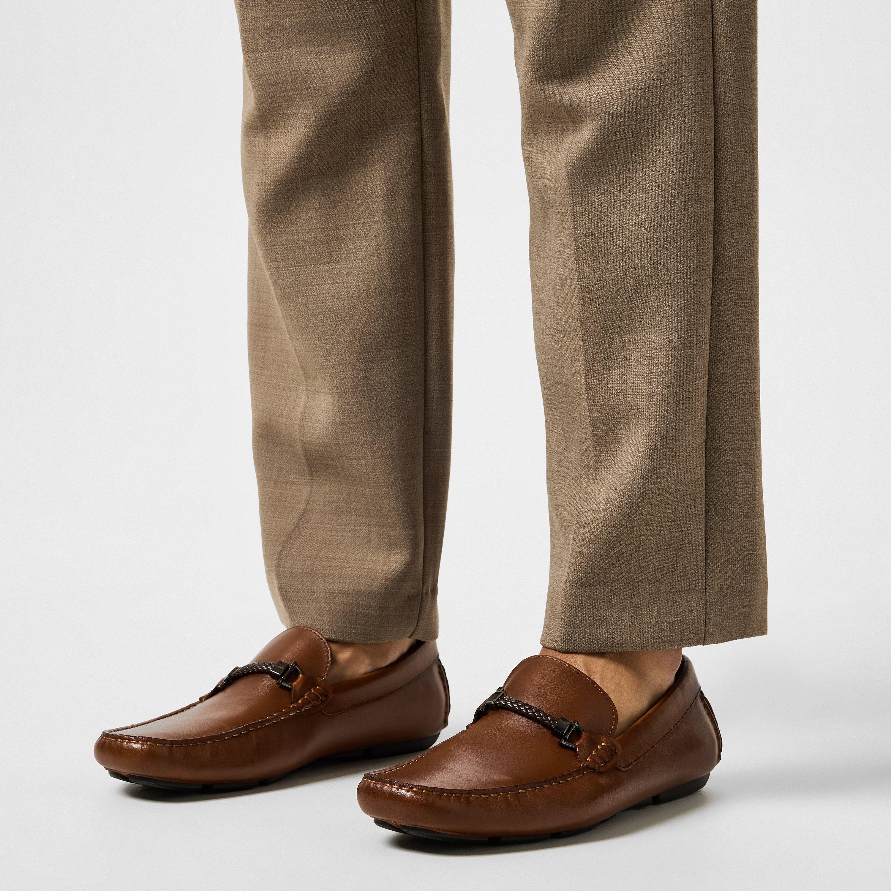 Dune London Beacons Square Toe Moccasin Loafers