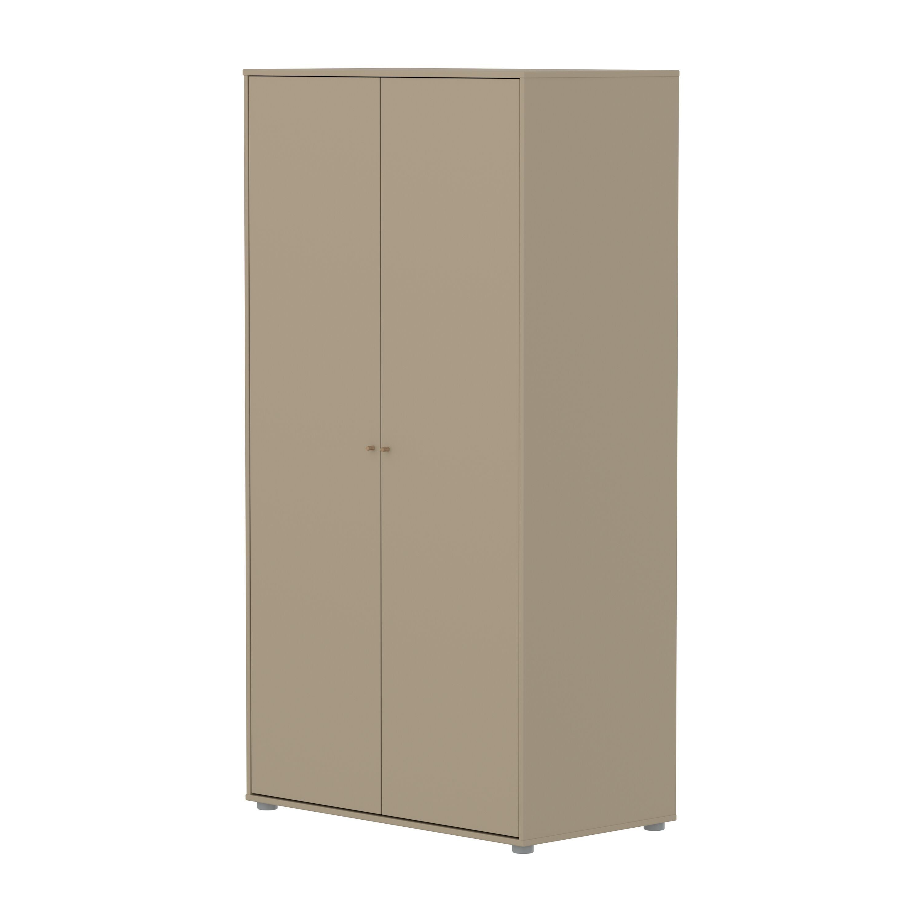 SAGA Schrank oat,oak knobs/pla.Füsse - Oat / B: 100.0 cm x T: 55.0 cm x H: 190.0 cm