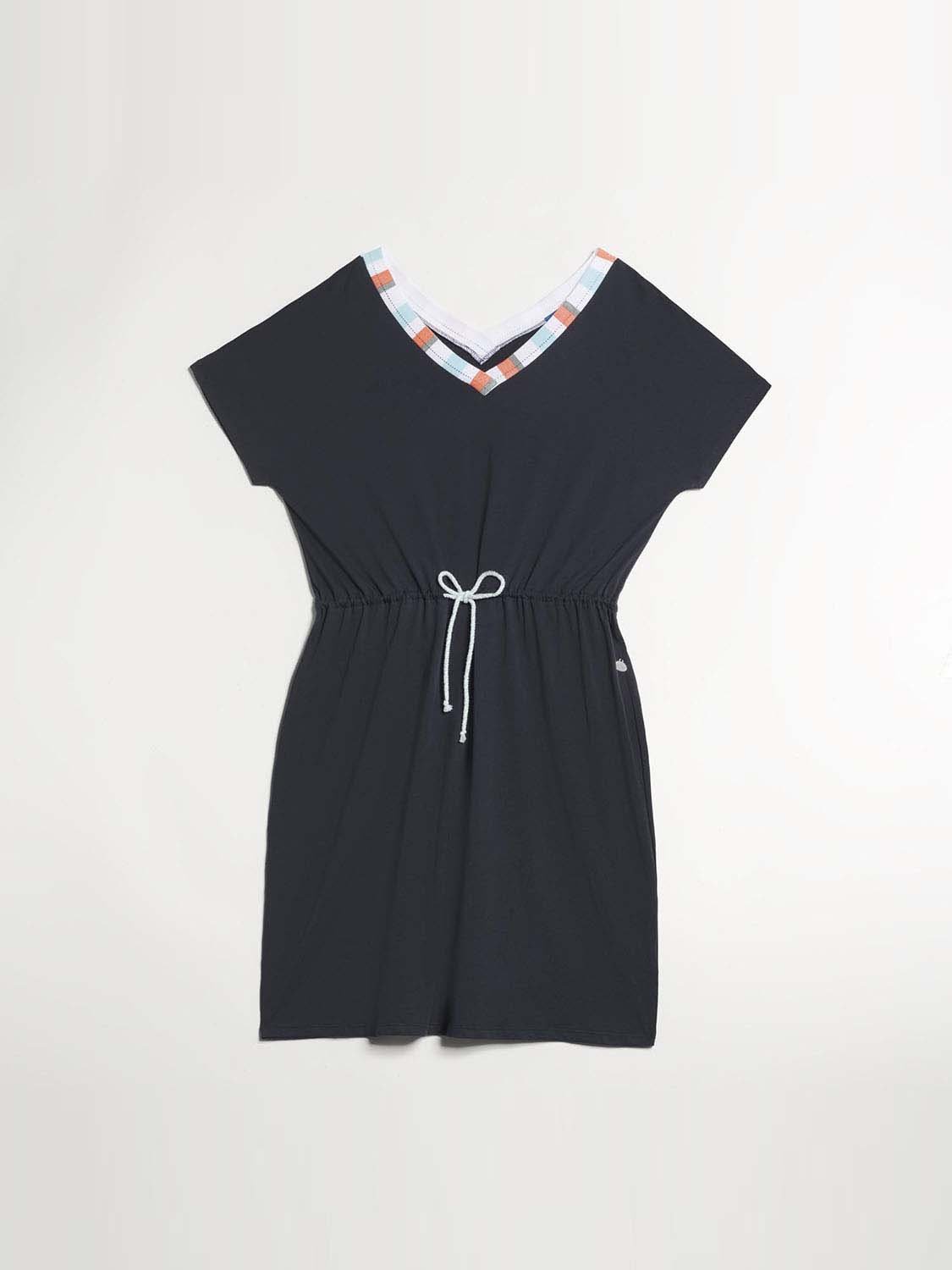 Robe Femme Coton Biologique Bleu Marine