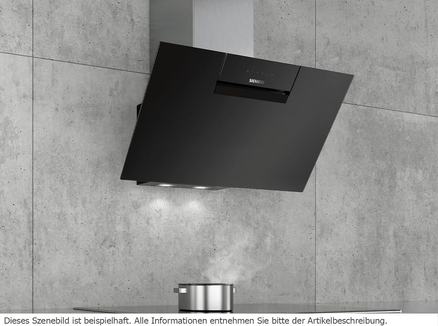 Siemens LC87KEM60 Kopffreihaube 80 cm Schwarz