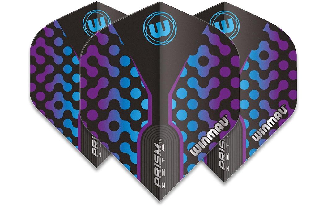Dartflight Prism Zeta, Schwarz / Blau, 3 StückProfi-Flights mit einem coolen Design