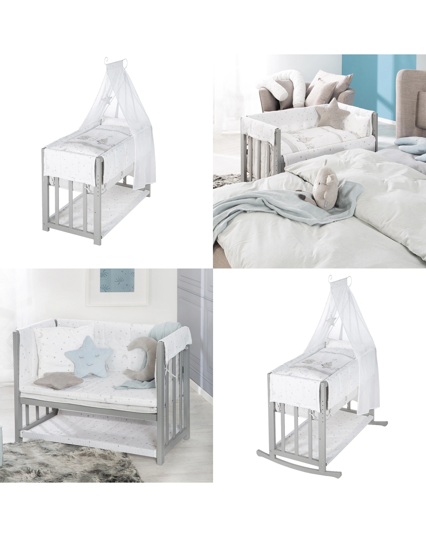 Beistellbett STERNENZAUBER 4in1 76 x 95 cm
