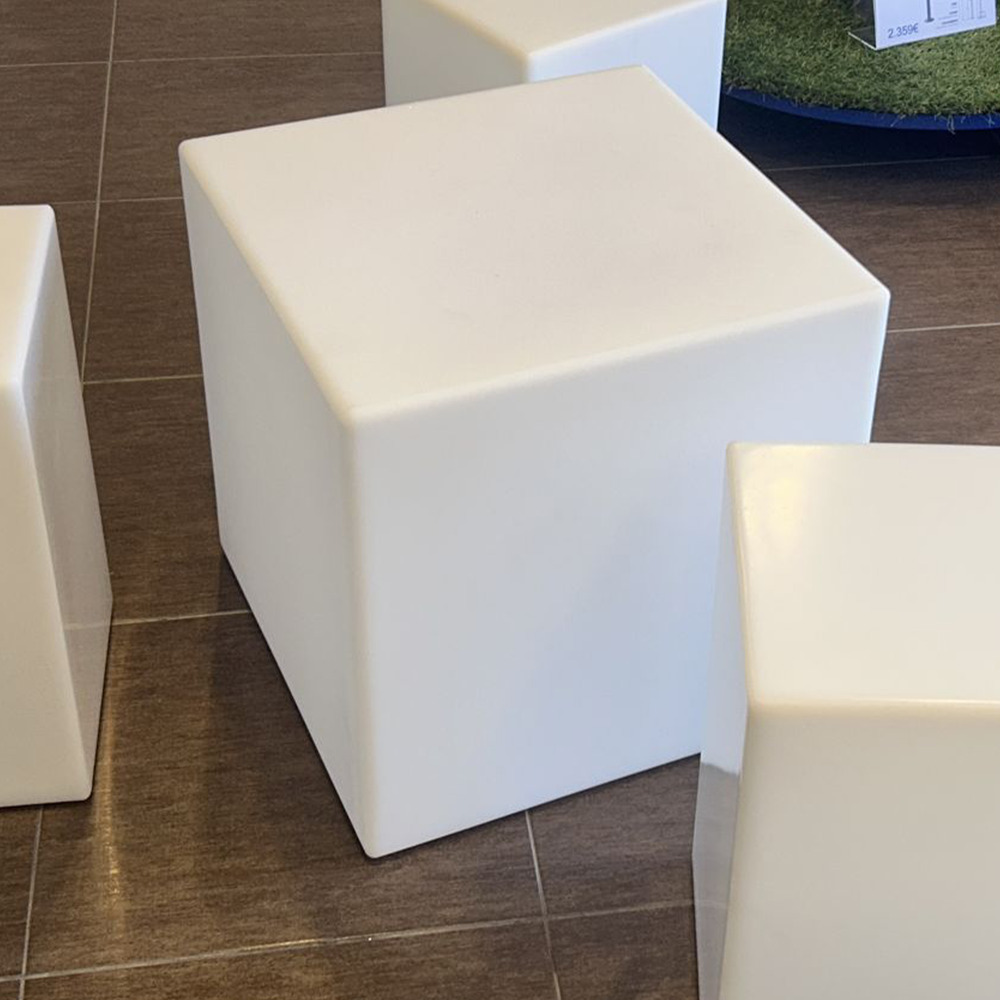 Table declairage solaire rechargeable blanc table declairage cuby