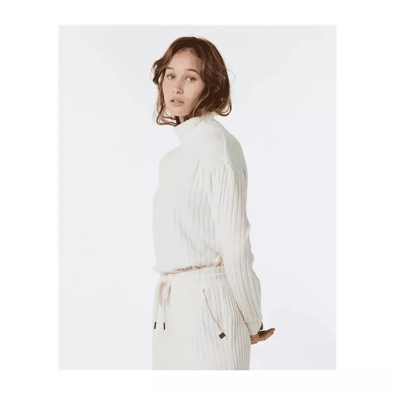 Pull femme RIPCURL Cosy Fleece Crew Ecru Marle XL