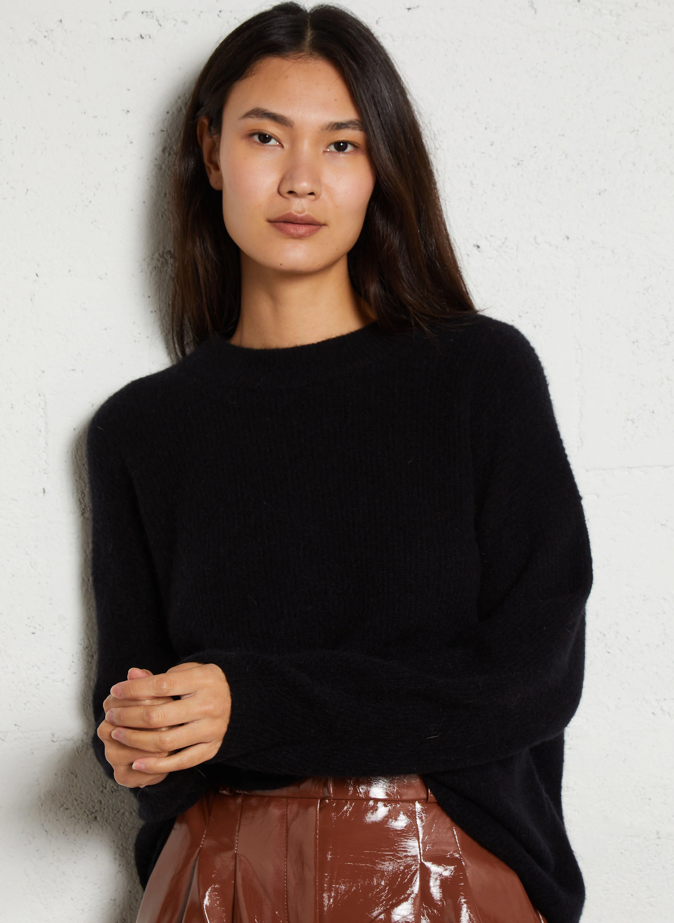 PUMPKIN - Pull col rond ample | Noir