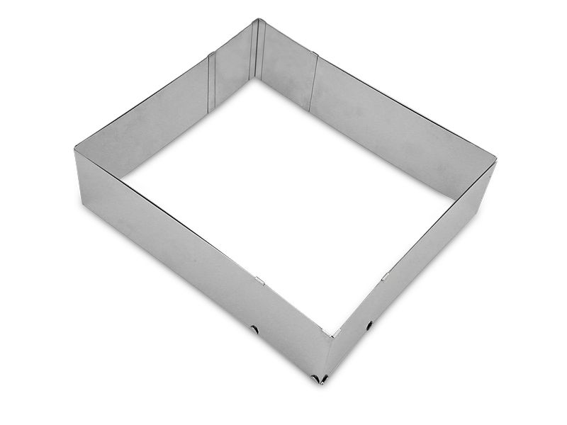 Städter Backrahmen , 25–50 x 22–41 cm Verstellbarer Backrand
