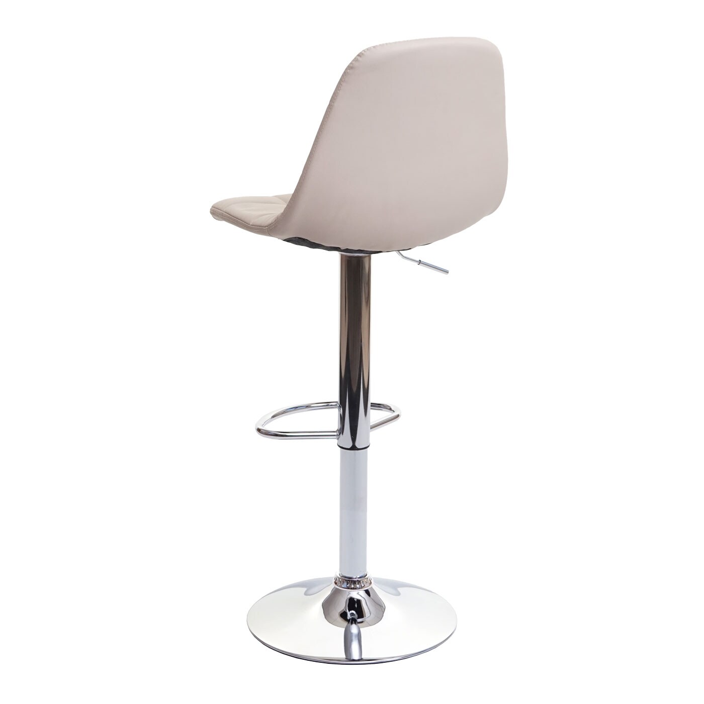 2er-Set Barhocker MCW-A67, Barstuhl Tresenhocker, MVG-zertifiziert ~ creme-beige, Kunstleder